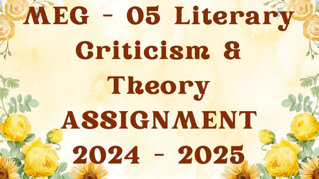 Literary Criticism & Theory