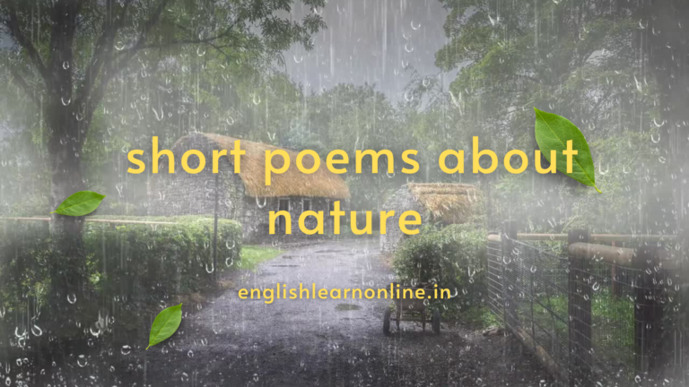 short poems about nature